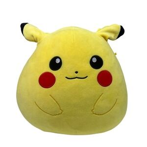 Pokemon Pikachu Yellow Pillow Stuffed Animal Plushie Character Soft Kids Cute